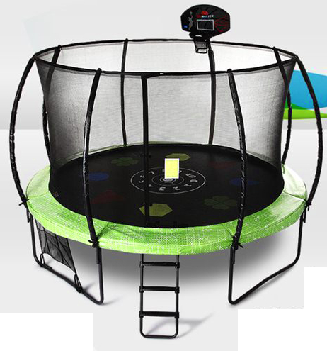 trampoline with ladders