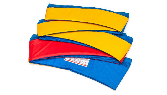 Trampoline frame pads