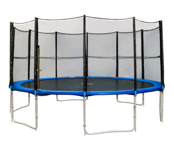 round-trampoline with safety nets