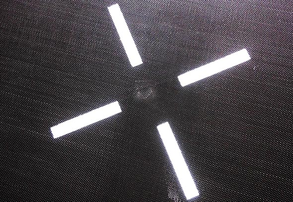 target stitch on trampoline mat