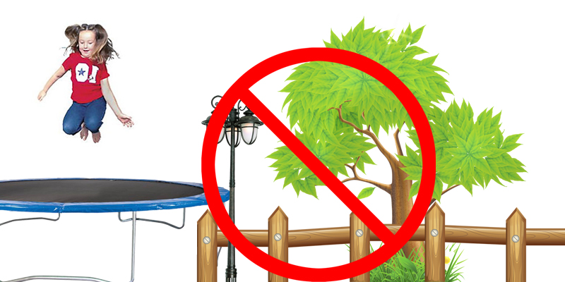 tTrampoline safety tips #1 :do not install trampoline near tree