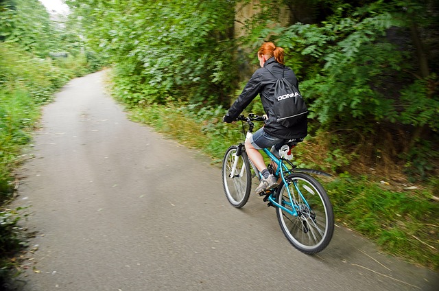 Bicycling outside