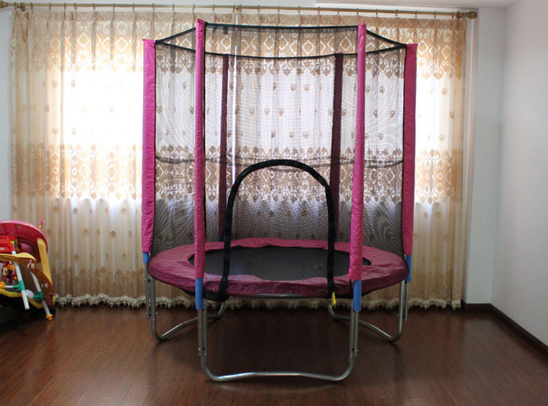 mini trampoline in the room