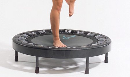 Rebounding on a trampoline